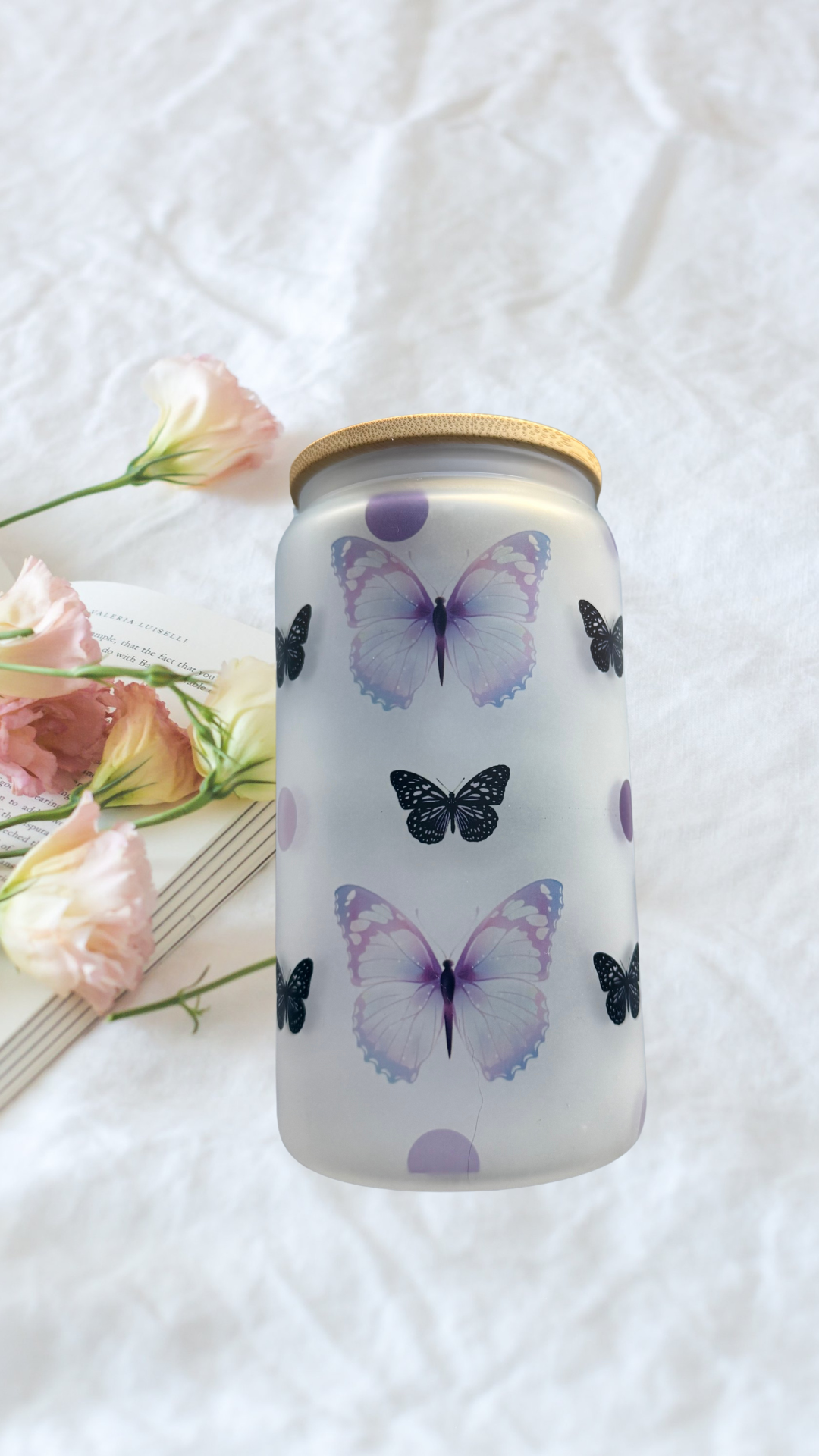 Tasse papillon de 16 OZ