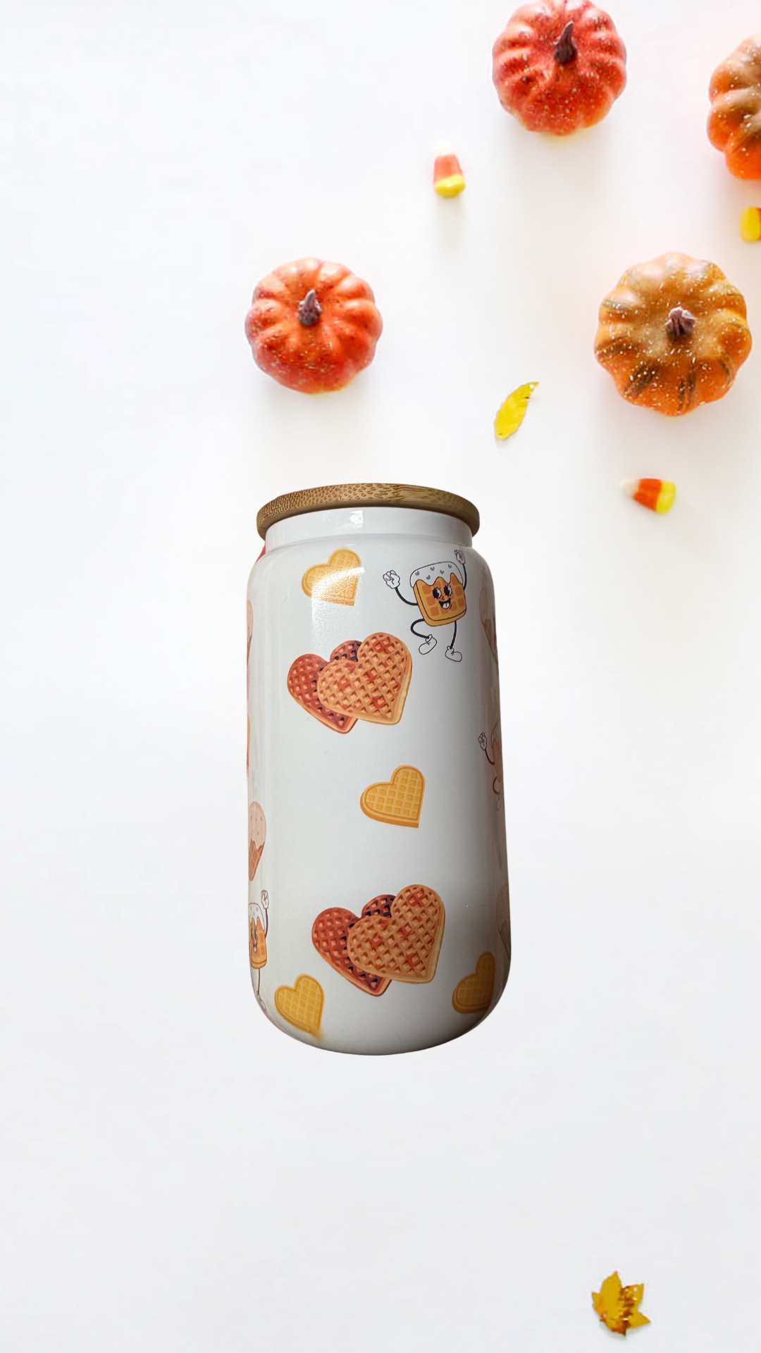 Gaufres en forme de cœur, 16 oz